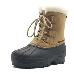 Landchief Women's Winter Snow Boots - Waterproof Insulated Shell with Faux Shearling Lining, All-Terrain Anti-Slip Outsole for Extreme Cold