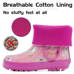 Landchief Unicorns Rubber Rain Boots Kids