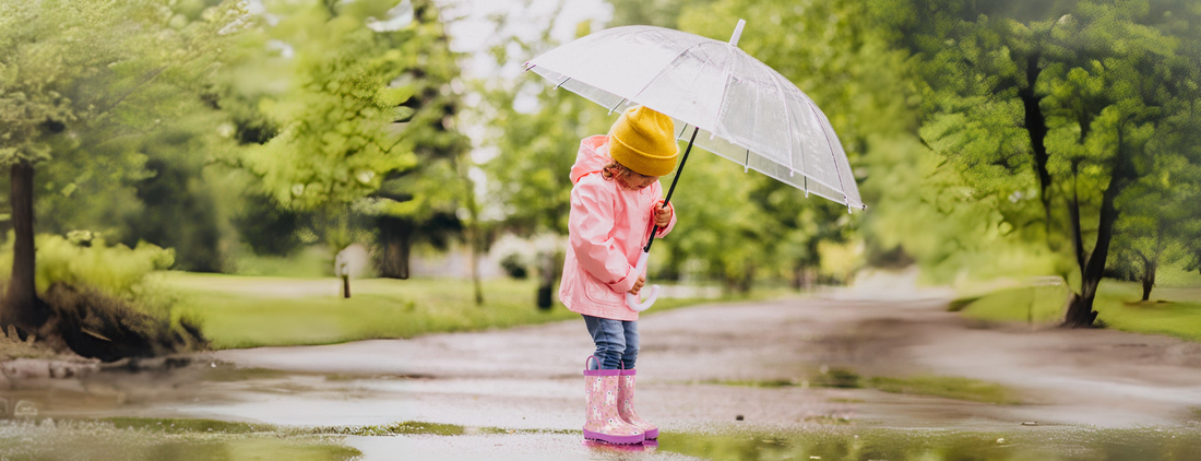 Kids rubber rain boots